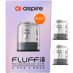 Aspire Fluffi Clear 0.6ohm mesh 14-18W 3.5ml Cartridges 2pcs