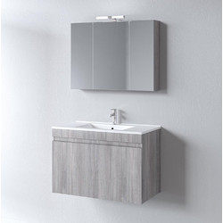 Σετ Έπιπλο Μπάνιου OMEGA GREY OAK 90 9SOM090GO0W Πάγκο 87x44x60 Martin
