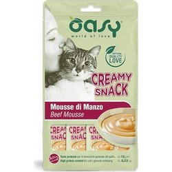 Oasy Cat Creamy Snack Beef 4x15gr