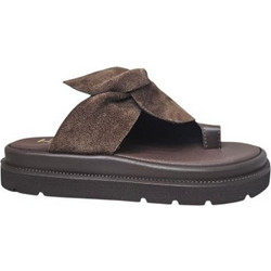 Harris Γυναικεία Σανδάλια Suede Σοκολατί 658-4338