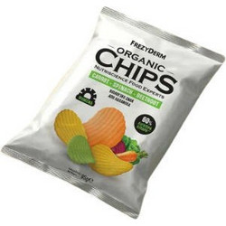 Frezyderm Organic Chips Carrot-spinach-beetroot Βιολογικό Σνακ Γεύση Καρότο Σπανάκι Παντζάρι 85g