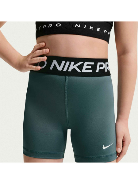 NIKE PRO SHORTS TIGHTS GREEN BLACK JR
