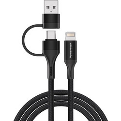 POWERTECH καλώδιο USB & USB-C σε Lightning PTR-0159, PD 27W, copper, 1.5m, μαύρο
