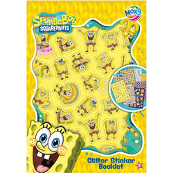 ΑΥΤΟΚΟΛΛΗΤΑ ΜΠΛΟΚ GLITTER ΜΟΧΥ SPONGEBOB