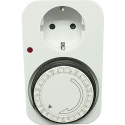 MECHANICAL DAILY TIME SWITCH, SCHUKO SOCKET