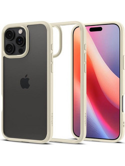 Spigen Crystal Hybrid Θήκη Mute Beige (iPhone 16 Pro Max)