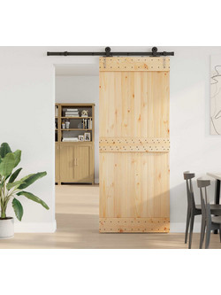vidaXL Πόρτα Εσωτερική Συρόμενη Ξύλινη 85x210cm 3445265