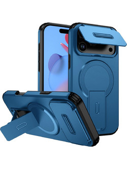 Enkay iPhone 17 Pro Max / 18 Pro Max MagSafe Sliding Camshield Holder Θήκη Σκληρή - Blue