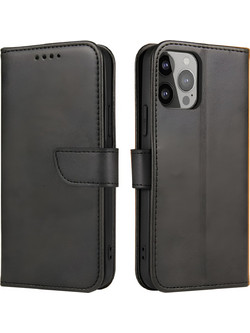 Tel1 iPhone 15 Pro Max Elegant Θήκη Βιβλίο - Black