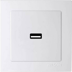 GEYER ΧΩΝΕΥΤΗ ΠΡΙΖΑ ΡΕΥΜΑΤΟΣ ΜE 1 Θύρα USB NILSON ΛΕΥΚΗ 24111080