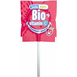 SMILE POPS Bio Γλειφιτζούρι Με Βιταμίνη C Σε Διάφορες Γεύσεις - Φράουλα