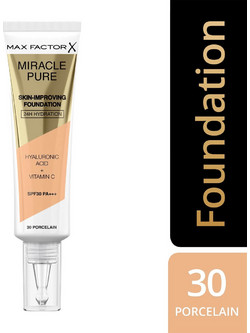 Max Factor Miracle Pure Skin 30 Porcelain Liquid Foundation SPF30 30ml