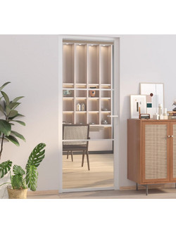 vidaXL Πόρτα Εσωτερική Γυάλινη Λευκή 83x201.5cm 350569