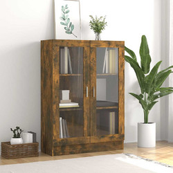 vidaXL Βιτρίνα Καπνιστή Δρυς 82,5x30,5x115cm από Επεξεργασμένο Ξύλο 1 τεμ