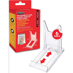 Adjustable Easel Stand 6-Pack Compatible with Video Game Cases