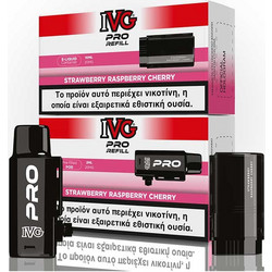 IVG Pro Refill Strawberry Raspberry Cherry 20mg 2ml+10ml (Φράουλα, Σμέουρο & Κεράσι) (1 τεμ.)