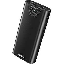 WK WP-121 Power Bank 20000mAh 12W με Διπλή Έξοδο USB-A & Φόρτιση Μαύρο Powerbank