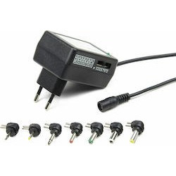 EnerGenie EG-MC-008 Universal AC-DC adapter, 12 W, Black