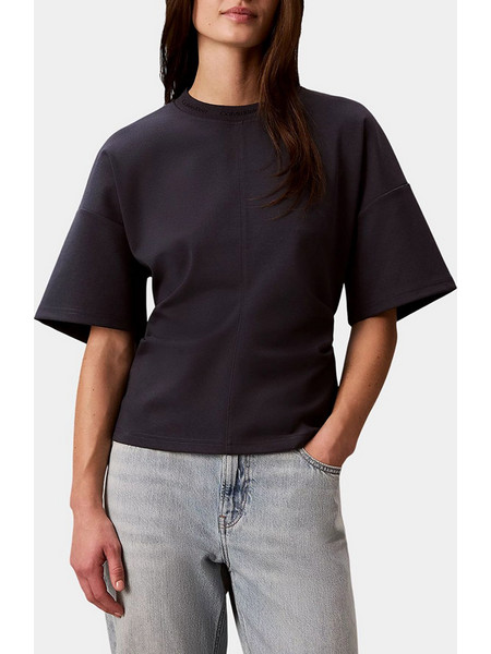 CALVIN KLEIN JEANS SS LOGO NECK DETAIL INTERLOCK TO LV047G235G-CGE MidnightBlue