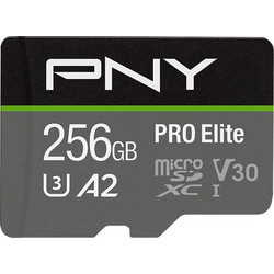 PNY Pro Elite microSDXC 256GB Class 10 U3 UHS-I