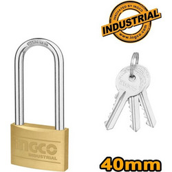 Λουκέτο Μακρύλαιμο Ορειχάλκινο 40mm DBPL0402L Ingco