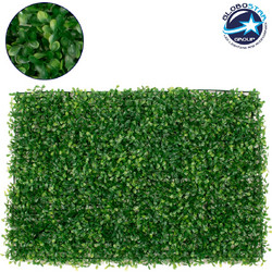 GLOBOSTAR(R) BUXUS 78417 Τεχνητό Πάνελ Φυλλωσιάς / Κάθετος Κήπος Μικρόφυλλο Πυξάρι - Πράσινο - Μ60 x Π4 x Υ40cm