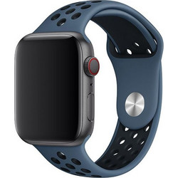 WiWu Dual Color Sport Λουράκι Σιλικόνης Blue / Black (Apple Watch 38 / 40 / 41mm)