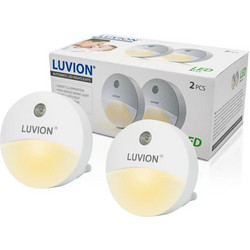 LUVION Φωτάκι Νυχτός Plugin Night Light White
