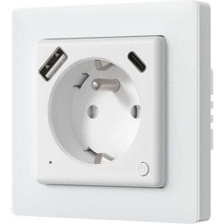 Avatto WOT20-FR Έξυπνη Πρίζα, Εντοιχισμένη, USB Type-C, Wi-Fi