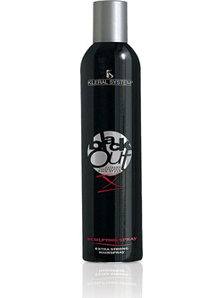 Kleral Black Out Eco Sculpting Λακ Μαλλιών για Όγκο Πολύ Δυνατό Κράτημα 400ml