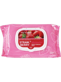 Makeup remover wipes strawberry 30pcs Wynie