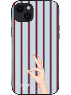 Sonique Stripe Stories Series Θήκη με Σχέδιο «Clock It» (iPhone 14 Plus)