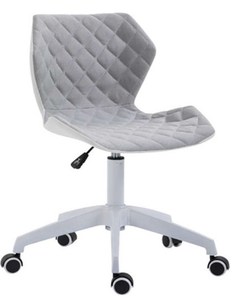 Zita Plus BS1700-W Καρέκλα Γραφείου Γκρι 01.0237
