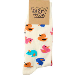 Dirty Socks Ducks Ανδρικές Κάλτσες Λευκές