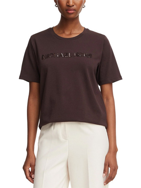 T-Shirt Sqn Michael Krs Classic MF6528D97J 201 chocolate