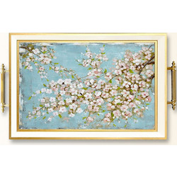 Δίσκος Σερβιρίσματος 244KNG1760 50x29x3,5cm Multi Aberto Design Γυαλί