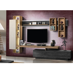 Σύνθεση Σαλονιού 290x200cm Tosca Μελαμίνη Με Επιλογή Χρώματος