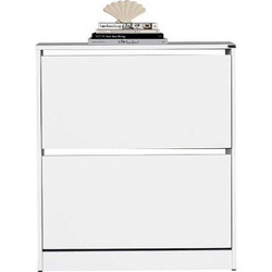 Παπουτσοθήκη Flat Λευκό 73x84x26cm (Πxυxβ)