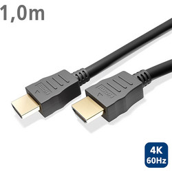 Goobay Καλώδιο HDMI 2.0 HDMI Male to HDMI Male 1m Black 61150
