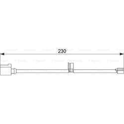 BOSCH 1-987-474-569 - BOSCH ΚΑΛΩΔΙΑ ΦΡΕΝΩΝ PORSCHE