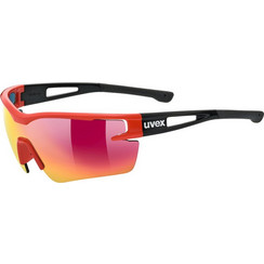 Uvex Sportstyle 116 S53.1.977.3216 Αθλητικά Γυαλιά Ηλίου Μάσκα Κοκάλινα Μαύρα Κόκκινα με Ροζ Polarized Φακό