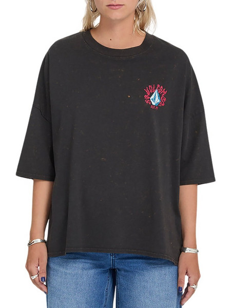 VOLCOM VOLTRIP W T-SHIRT VINTAGE BLACK