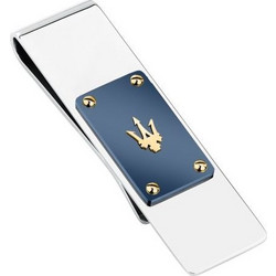 MASERATI ICONIC MONEY CLIP SS YG+BLUE