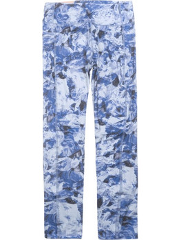 Γυναικείο κολάν μακρύ Floral Blues μπλε