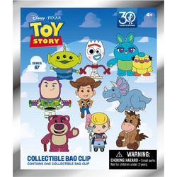MONOGRAM PIXAR TOY STORY 30TH ANNIVERSARY S67 BLIND BAG 3D FOAM BAG CLIPS ΦΙΓΟΥΡΕΣ- 29675