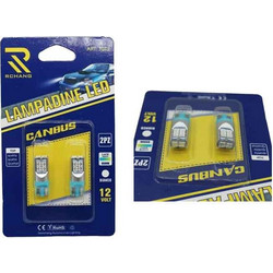 Rchang LED Φώτα αυτοκινήτου Canbus T10-10SMD-3030 6500K Μπλε 12V - LED lamp Z696132