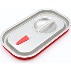 Gastronorm Lid - 1/4 GN - Stainless Steel - Airtight Seal
