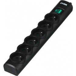 Ever OPTIMA surge protector 1.5 m (6 x UTE 10 A black) (T/LZ08-OPT015/0000) T/LZ08-OPT015/0000