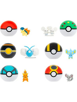 Jazwares Pokemon Clip 'n' Go Μίνι Φιγούρες με Poke Balls ver. 23 Assortment Σετ 6 Τεμάχια