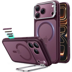 ESR Classic Hybrid Kickstand MagSafe Θήκη iPhone 18 Pro / 17 Pro Frosted Deep Burgundy